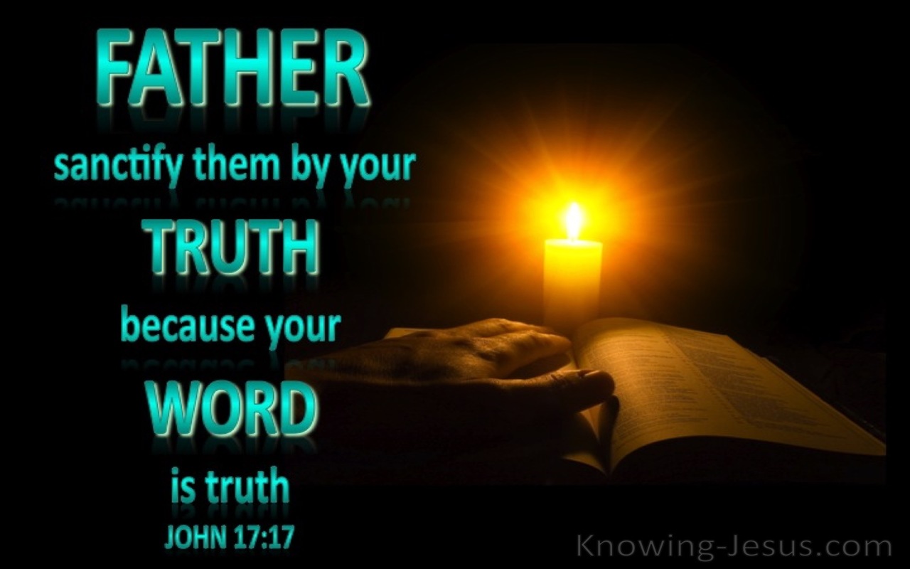 John 17:17 Thy Word Is Truth (aqua)